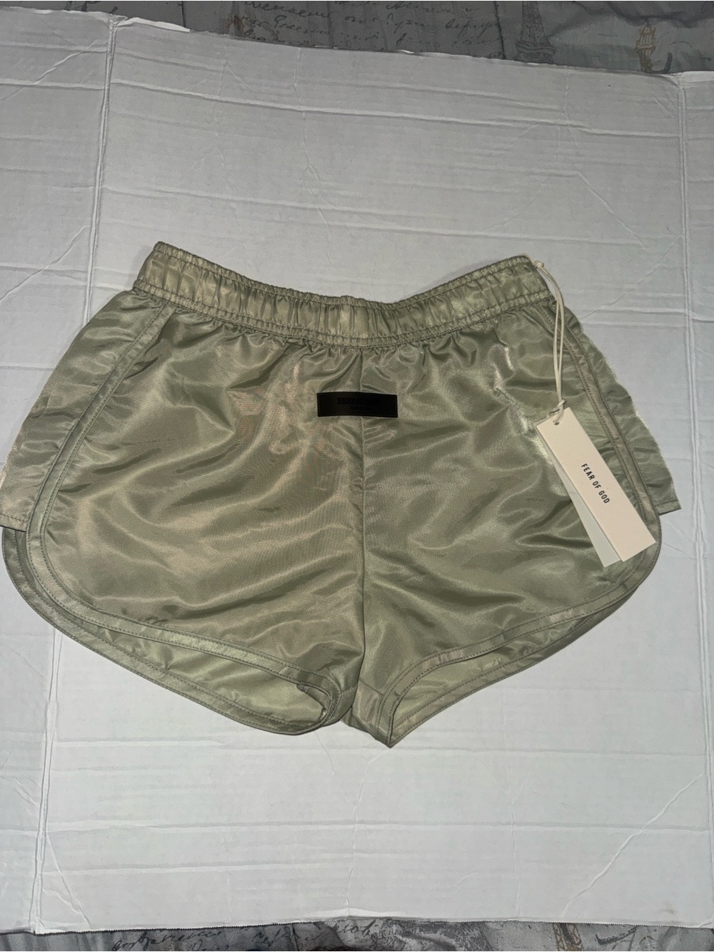 Essentials Olive Athletic Running Shorts for Women